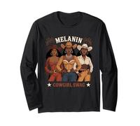 African Melanin Cowgirl Swag Melanin Cowgirls Cowboy Hat Long Sleeve T-Shirt