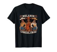 African Melanin Cowgirl Swag Melanin Cowgirls Cowboy Hat T-Shirt