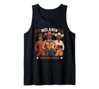 African Melanin Cowgirl Swag Melanin Cowgirls Cowboy Hat Tank Top