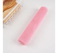 African Mesh Sponge Exfoliating Body Cleanser |66ft Extra Long Back and Bath Mesh for Smooth Skin |Shower and Bath Retractable Cleanser for Fitness Enthusiasts and Sensitive Skin (Pink)