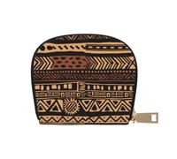 African Mud Cloth Tribal 1 Printed Card Holder Wallet, Women's PU Leather Card Case Wallet & Pocket Wallet