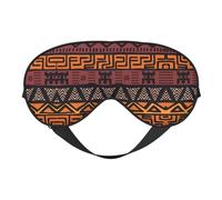 African Mud Cloth Tribal Breathable Adjustable Eye Mask Effective Shading Blindfold for Sleeping with Elastic Strap