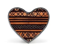African Mud Cloth Tribal Button Pin Design Your Own Personalized Pin Cute Button Badge Exquisite Heart Badge Fashion Brooch Metal Decorative Lapel Pins for Hat Clothes Backpack