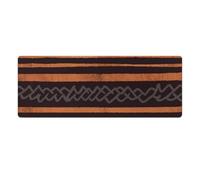 African Mud Cloth Tribal Desk Mat 30x80cm, Non-Slip Rubber Base with Stitched Edges, Waterproof Desk Pad for Keyboard & Mouse, Large Mouse Pad for Office Gaming