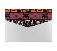 African Mud Cloth Tribal Expanding File Organizer, Multi-Pocket Accordion Folder, Document Storage and Office Supplies