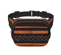 African Mud Cloth Tribal Fanny Pack For Women Waterproof Adjustable Belt Bags Waist Pack Fashion Casual Crossbody Bags Bum Bag For Running Workout Hiking Traveling, Black, One Size
