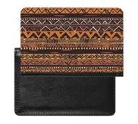 African Mud Cloth Tribal Passport Holder Vaccine Card Holder Travel Document Organizer Credit Card Organizer for Women/Men