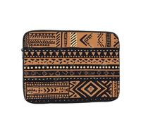 African Mud Cloth Tribal Print Laptop Sleeve, Compact Portable Protection for 13 inch Devices, Pad Tablet, Work, Travel & Office Use