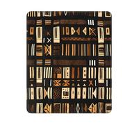 African Mud Cloth Tribal Print Rectangle Mouse Pad, Non-Slip Rubber Base Mouse Pad, 12 X 10 In