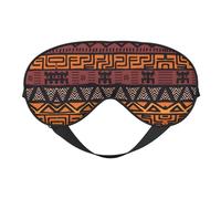 African Mud Cloth Tribal Print Soft Eye Mask, Adjustable Strap Soft Eye Cover Blindfold for Travel Yoga Nap Shift Work