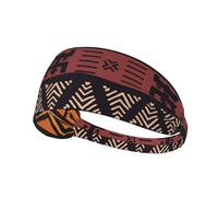 African Mud Cloth Tribal Print Sports Headbands For Men Women, Moisture Wicking Sweat Band Elastic Wide Hair Bands,For Running, Cycling, Basketball, Gym Exercise, Football
