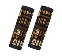 African Mud Cloth Tribal Print Travel Essentials Luggage Handle Wrap Grips 2 Packs Easy Identification Suitcases