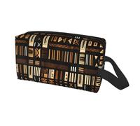 African Mud Cloth Tribal Print Travel Storage Bag for Men Women,Large Capacity Organizer Portable Toiletry Bag