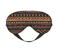 African Mud Cloth Tribal Printed Eye Mask,Blackout Sleep & Eye Mask for Women,Sleep Mask with Adjustable Strap, Suitable for Both Bedtime and Travel