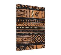 African Mud Cloth Tribal Printed Wooden Framed Cotton Wall Art 40x50 CM, Modern Canvas Print Picture, Elegant Home Office Hotel Decor