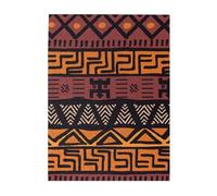 African Mud Cloth Tribal Printed Wooden Puzzle 500 Piece, Cute Puzzle Game in Plastic Box for Family Entertainment and Brain Training Gifts