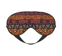 African Mud Cloth Tribal Printing All-Occasion Sleep Eye Mask with Double Sides Adjustable Strap Perfect for Shifts & Travel