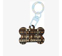African Mud Cloth Tribal Printing Dog Tag Bone Shaped Double Sided Pattern Dog Id Tags Bone Shaped Pet Name Tags Dog Collar Tags