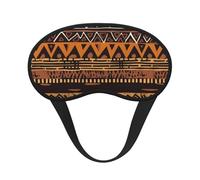 African Mud Cloth Tribal Sleep Mask for Side Sleeper Eye Mask for Sleeping Light Blocking Soft Breathable Sleep Eye Mask for Women Men Adjustable Elastic Strap Travel Nap Blackout Eye Shade Cover