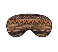 African Mud Cloth Tribal Sleep Mask for Women Men, Breathable Soft Sleeping Mask Adjustable Eye Cover Light Blocking Eye Masks for Travel, Home, Office, Nap, Flights
