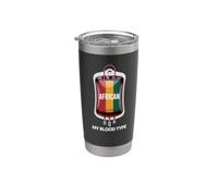 African My Blood Type Pan-African Identity Design Stainless Steel Insulated Tumbler