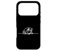 African Nano Frog Line Art Case for iPhone 17 Pro
