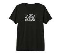 African Nano Frog Line Art Premium T-Shirt