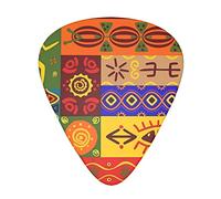 African National Patterns Guitar Plectrums Classical Triangle Bass Acoustic And Electric Guitar Plectrums For Guitarists 12 Pieces