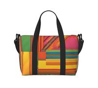 African National Patterns Large Weekender Bag for Travel, Water-Resistant Duffle Bag, Print Adjustable Shoulder Strap,3-5 Day Overnight Bag for Men Women