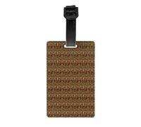 African National Patterns Print Luggage Tag for Suitcases Waterproof Labels Set Travel Bag Tags Daily Use Business