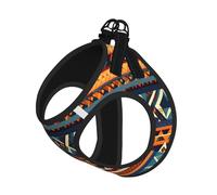 African National Patterns Print Pet Leash Vest For Small Dogs Cats, Adjustable Pet Harness Vest, Outdoor Walking Hiking