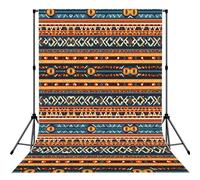 African National Patterns Print Photo Studio Background 5x7ft Soft Photo Backdrop Curtain For Studio Content Creator Equipment