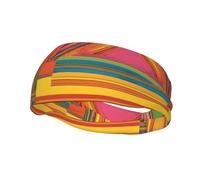 African National Patterns -Print Unisex Sports Sweatband For Men Women - Breathable Running Sweatband Adjustable Non-Slip Quick-Dry Fitness Headwear For Gym Tennis Football.
