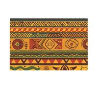 African National Patterns Printed Jigsaw Puzzle 14.4x9.8 CM, Rectangular Puzzle Challenging Game for Adults Gifts, Family Fun Decorative Wall Decor