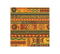 African National Patterns Printed Square Jigsaw Puzzle 12.8x12.8 CM, Puzzle Challenging Game for Adults Gifts, Family Fun Decorative Wall Decor