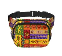 African National Patterns Unisex Fashion Waist Packs, Stylish Fanny Packs for Workouts, Running, Traveling, and Hiking