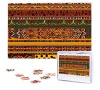 African National Patterns Wooden Puzzles 1000 Pieces Personalized Jigsaw Puzzle For Adults Interesting Custom Photo Puzzles Gift For Holiday Birthday Wedding Anniversay