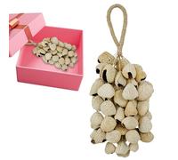 African Natural Shaker - Wood Handheld Size | Meditation Stress Relief Rattle Tool | Relaxation Instrument For Outdoor Women Men Bedroom Living Room Studio Use