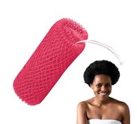 African Net, Body Scrubbing Tool, Deep Cleaning Sponge, Gentle Shedding Mesh, Long Stretch Design, 71 Inch Length, Excellent for Daily Shower, Travel, Gym, Bathroom Use