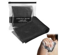 African Net Sponge, 1Pcs African Net Sponge Authentic, A frican Net, Turkish Net S ponge, Daily Shower Routine & Traditional Bathing, Deep Cleaning Scrubber Back Scrubber 30 * 80cm (Black)