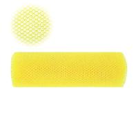 African Net Sponge,African Exfoliating Net Sponge,Essential Bath Body Exfoliator Long Sponges with Knots Real Shower Accessories Back Foot Scalp Scrub Flat Dead Skin Wash Cloth Remover(Yellow)