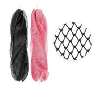 African net Sponge authentic-2pcs Exfoliating Net,exfoliating Towel Bath sponges Shower Scrubber for Body,exfoliating Sponge,Bath Towel Back Scrubber,Shower Sponge(Black&Pink)