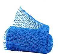 African Net Sponge Authentic African Net Sponge with Knots Wash Nets for Exfoliating Bathing Body Shower 30×75cm (Blue)