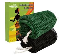African Net Sponge Authentic (Set of 2) - Exfoliating Shower Sponge Body Scrubber for Deep Cleaning & Exfoliating,Perfect Mother's Day & Women's Day Gift Set