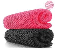 African Net Sponge Deep Cleansing & Smooth Skin - Ideal Shower Accessory for Daily African Body Care Routine Exfoliating Body Scrubber with Knots 2Pcs
