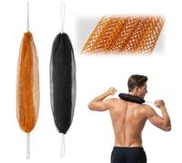 African Net Sponge with Knots, 2 Pack Bath Sponge, Stretches Up to 1 Meter Long, 30x45cm African Net Sponge for Deep Cleansing
