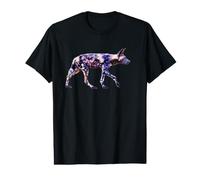 African Painted Dog Side-on View Value Graphic T-Shirt
