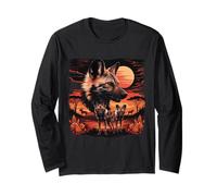 African Painted Wild Dogs African Savanna Wild Dogs Lovers Long Sleeve T-Shirt