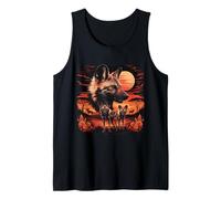 African Painted Wild Dogs African Savanna Wild Dogs Lovers Tank Top