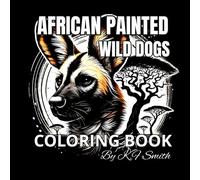 African Painted Wild Dogs Coloring Book